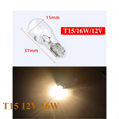 [Kksolutions] ไฟท้าย/ไฟเลี้ยว BRAKE BULB T15 12V 16W A2010160670 รถยนต์, รถจักรยานยนต์ สีขาว คุณภาพสูง ใหม่เอี่ยม
